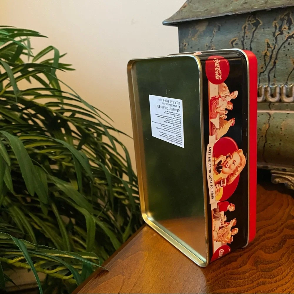 Coco Cola Small Tin Storage Can